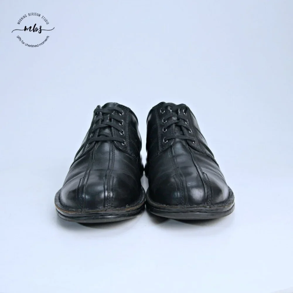 Clarks Mens‎ Touareg Vibe Leather Lace Up Oxfords Black Men 12